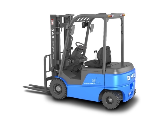 Fabriqué en Chine, le chariot élévateur électrique pur à quatre pivots de BYD, de la série EL, pèse 3,0-3,5-3,8 tonnes