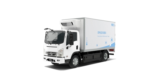 Vente à chaud 180KM BYD camion de boîte réfrigérée électrique pur ville livraison